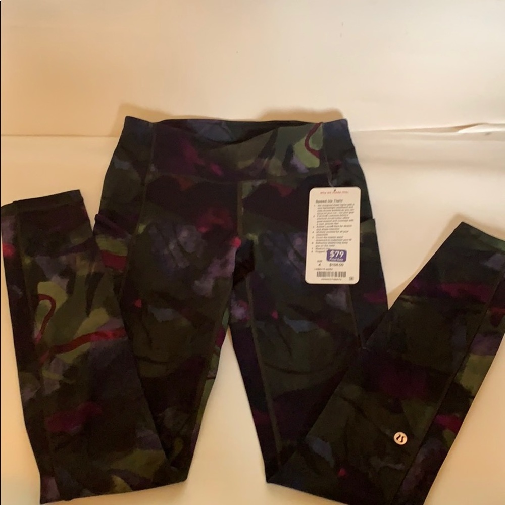 Women’s Lululemon speed up tight, size 4, NWT